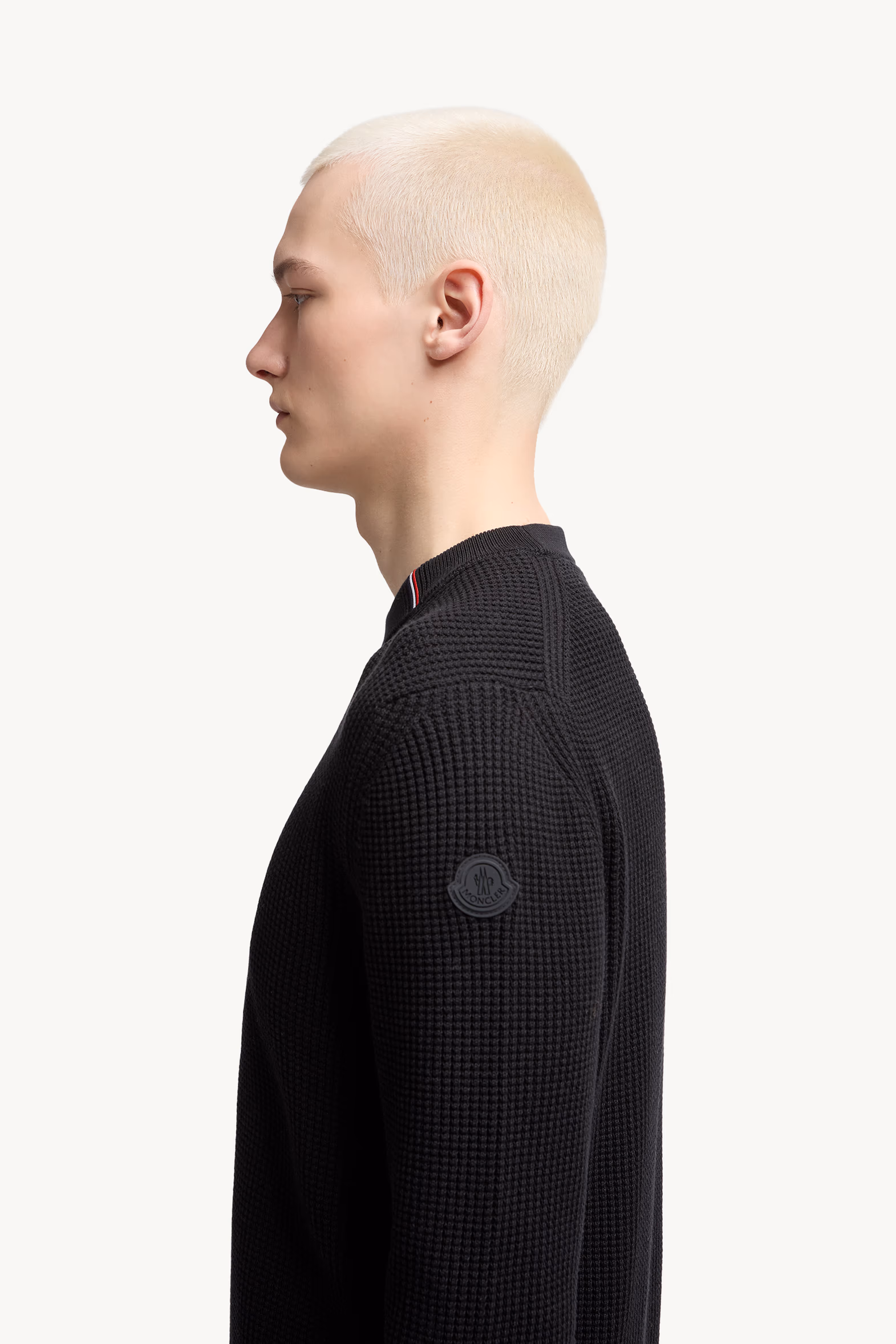 Cotton Sweater Men Black Moncler 4